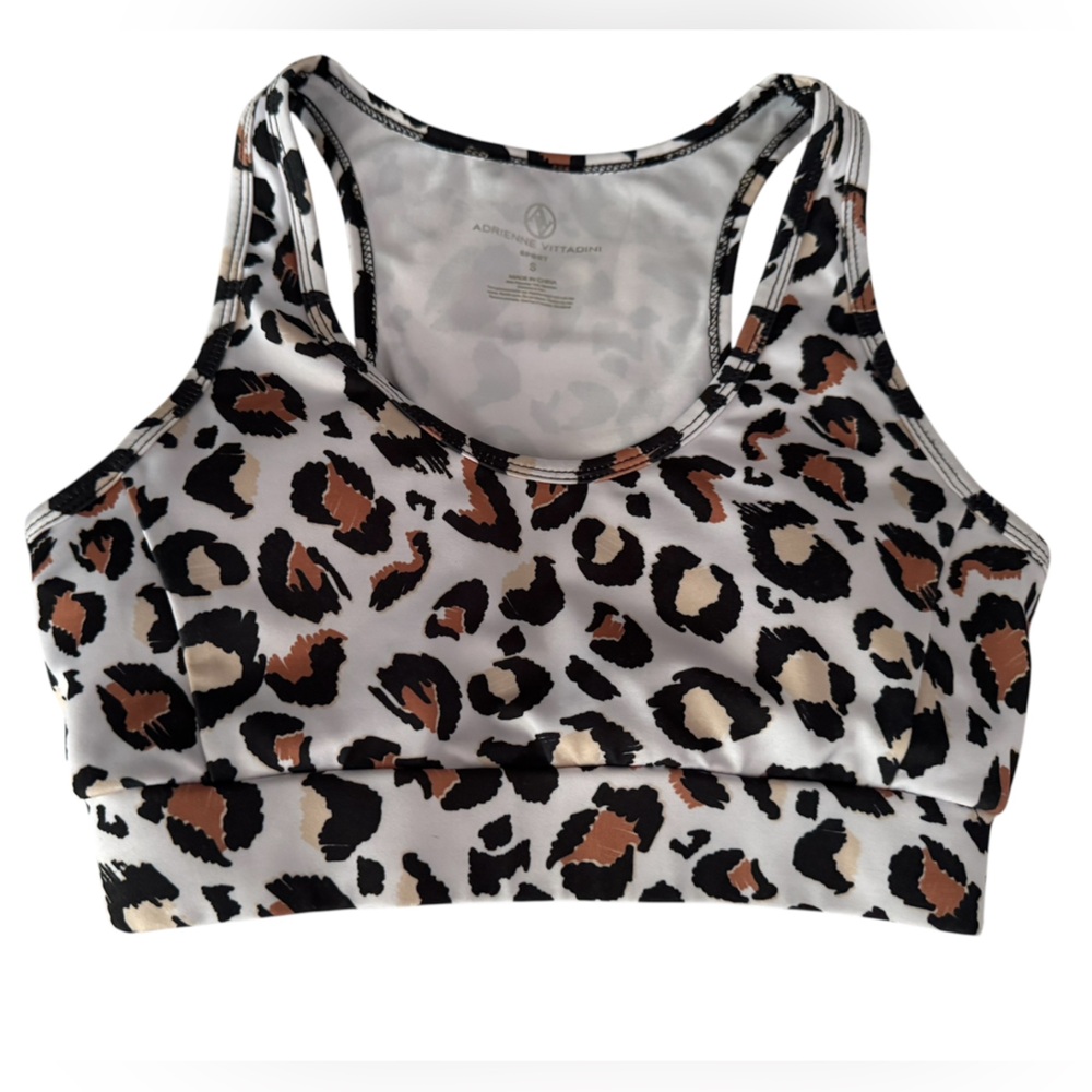 Adrienne Vittadini Women’s Animal Camo Print Padded Sport Top Size:S